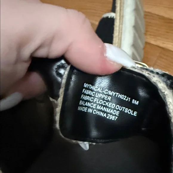 Madden Girl Black and Cream Buckle Sandals - Picture 8 of 8